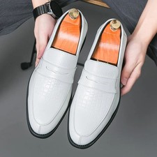 Men's Loafter Patent Leather Casual Shoes Wedding Dress Homecoming Footwear