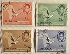 Ghana 1957 "INDEPENDENCE" CTO- Complete 4 Stamp Set, Quick & FREE SHIPPING!