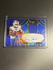 2025 Panini Select - Signatures Ray Davis #SME-RDS Blue Prizm /149