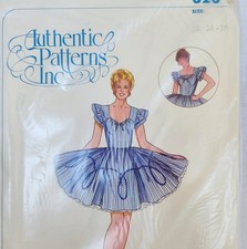 AUTHENTIC PATTERNS Square Dance Western Dress Skirt Pattern 326 Size12-14-16