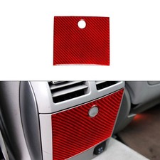 Red Carbon Fiber Rear Central Storage Trim Cover For Mercedes R-Class 2009-2012