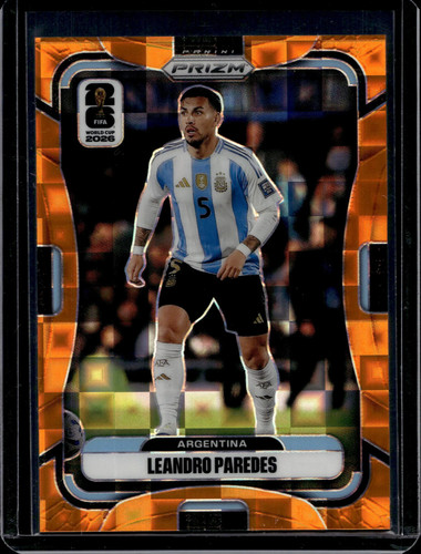 2026 Panini Prizm FIFA World Cup Leandro Paredes Orange Pandora /215 #7