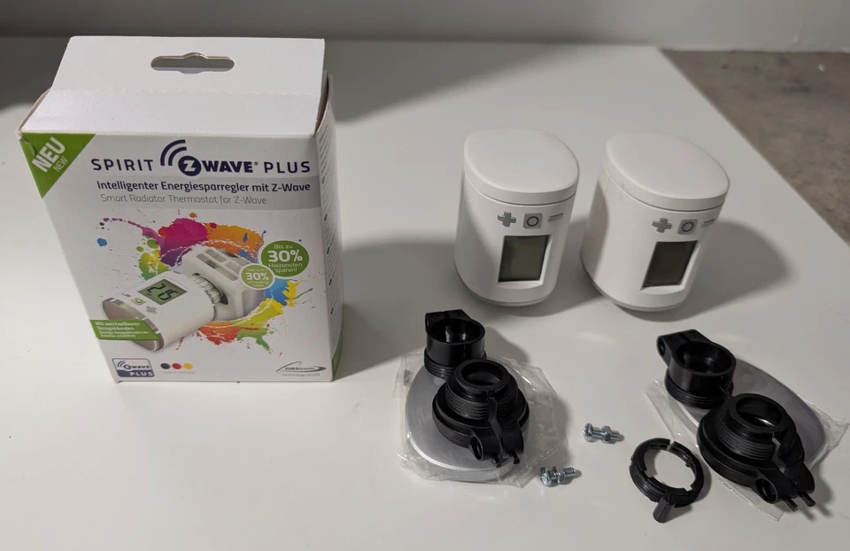 3x smarte Heizkörper Thermostate Spirit ZWave Plus