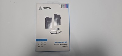 Boya BY-WM4 Pro Black 2.4GHz Auxiliary Wireless Lavalier Microphone System