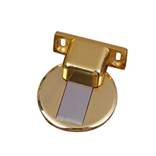 Home Self Adhesive Floor Mount Door Stopper Stainless Steel Magnetic Door Stop N