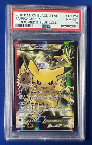 Pikachu-EX graded PSA 8 for sale on eBay