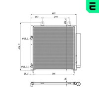 ERA Kondensator Klimaanlage 667459 FüR Mitsubishi Space Star 6 Attrage A05A A03A