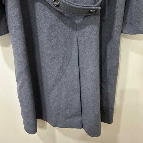 Pendleton Vtg Womens Sz 18 Gray 100% Virgin Wool Full Length Pea Coat Preppy - Picture 8 of 9
