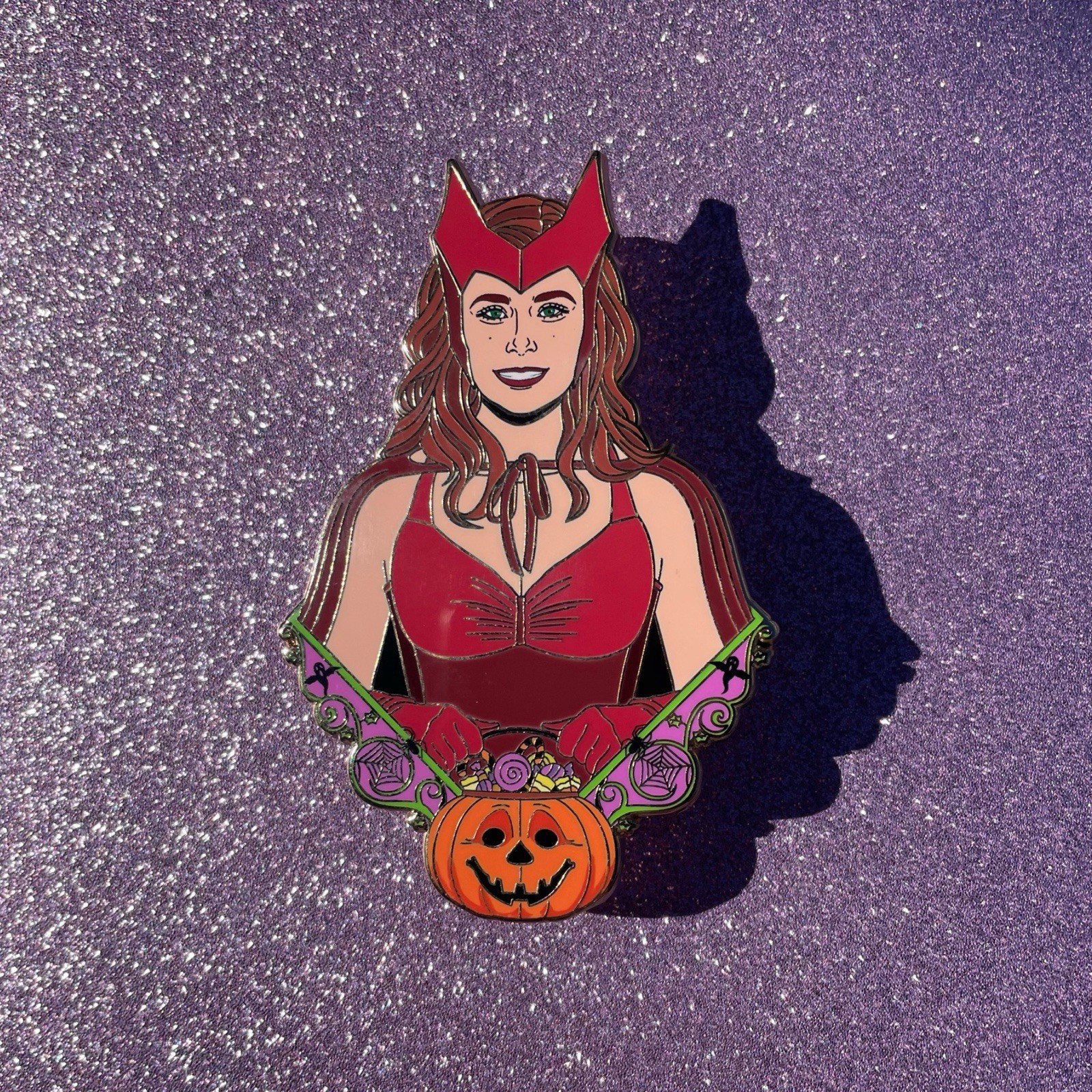 Wanda WandaVision Halloween Fantasy Pin Bust Headshot LE45