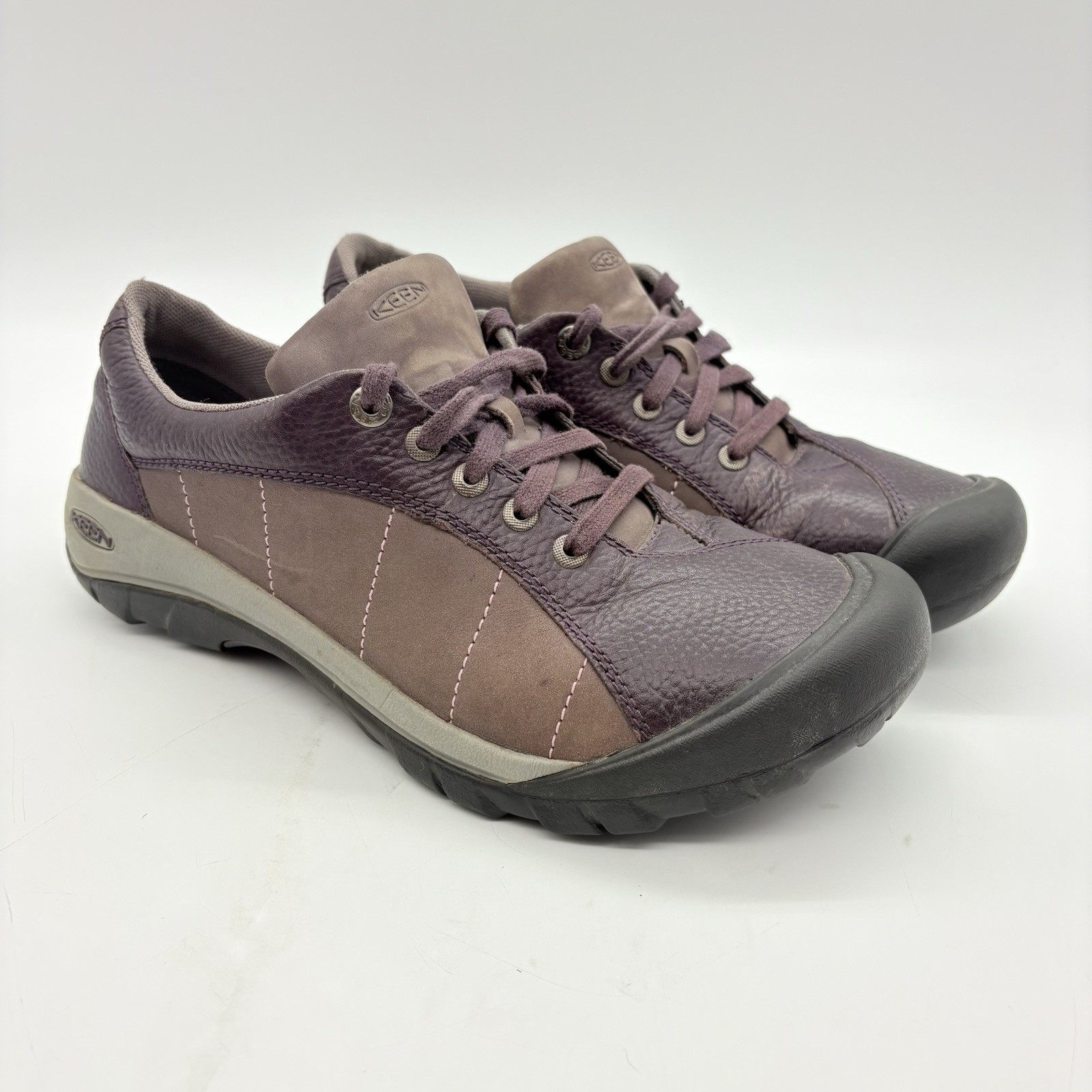 Scarpe basse da trekking Keen Presidio donna taglia 11 EUR 42 pelle viola outdoor pizzo