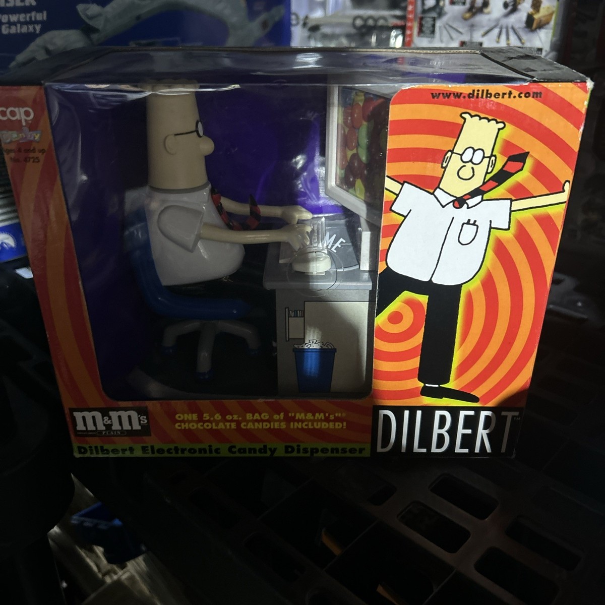 Vintage 1998 Dilbert Electronic M&m's Candy Dispenser Working for