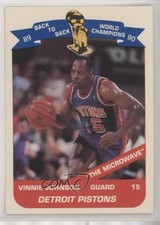 1990 Unocal Detroit Pistons World Champions Vinnie Johnson #15 0q3