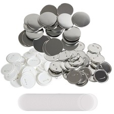500 Units 2.25inch Badge Parts Including Cover Film and Base Options