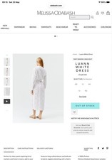 Melissa Odabash Luann white broderie beach dress Size M RRP £275 Unworn