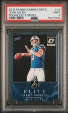 2018 DONRUSS OPTIC - JOSH ALLEN - ROOKIE ELITE SERIES #JA (RC) PSA 9