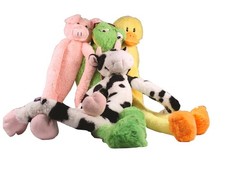 Large Extra Long Legs Over Sized Animal Dog Toy 27 inch Plush Multiple Squeakers