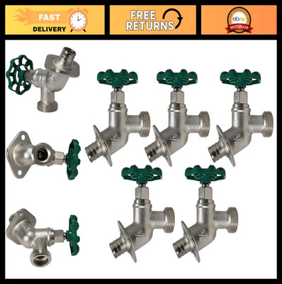 5 Pack 3/4'' PEX x 3/4'' GHT Sillcocks - Garden Hose Threaded Crimp Fittings for W