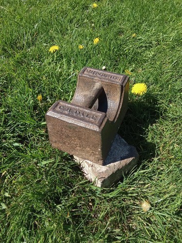 vintage 28 lbs weight Coalbrookdale tie down heavy door stop 12kg