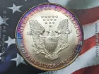 1995 American Silver Eagle - 1 Oz 999 Pure Silver - Uncirculated ASE with Toning