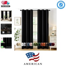 Noise-Reducing Blackout Drapes 84 Long - Perfect for Bedroom Living Room