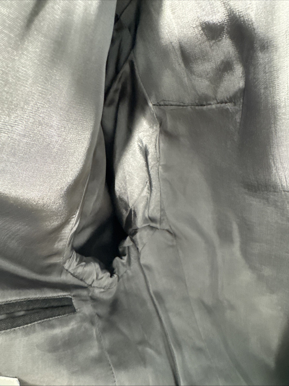 Protocol 42S Gray Chalk Pinstripe Double Breasted… - image 10