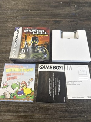 Tom Clancy's Splinter Cell Pandora Tomorrow Game Boy Advance Box &Manual NO GAME