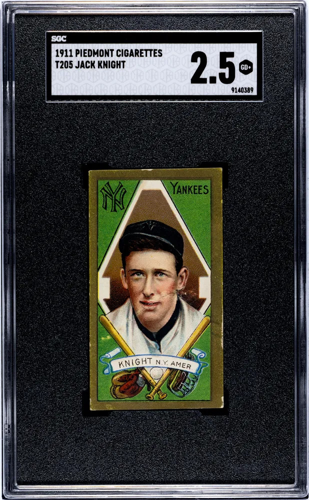 1911 Piedmont Cigarettes (T205) Jack Knight SGC 2.5