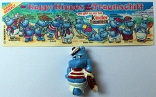 1992 &Uuml;-Ei-Figur "Freddy Flaute, Variante" aus "Happy Hippos auf dem Traumschiff"