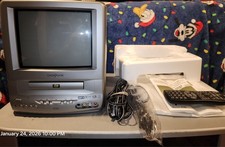Broksonic 9" CRT Portable Color TV / DVD Combo CCVG-297 Series A Working Read 