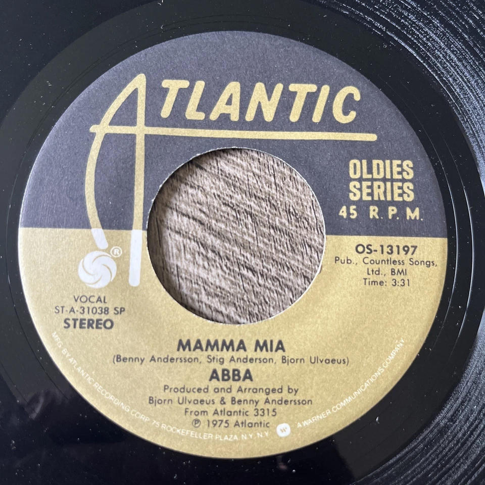 ABBA - Mamma Mia / I Do, I Do, I Do, I Do, I Do ATLANTIC 7" 45 rpm single NM - Image 3 of 4