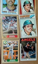 Vintage Lot Of 10 MLB Of Mr October Reggie Jackson All Different MLB Cards