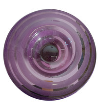 Leonardo Lila Dekorative Schale 36 cm Spiral Design Violett weiß Home Deko