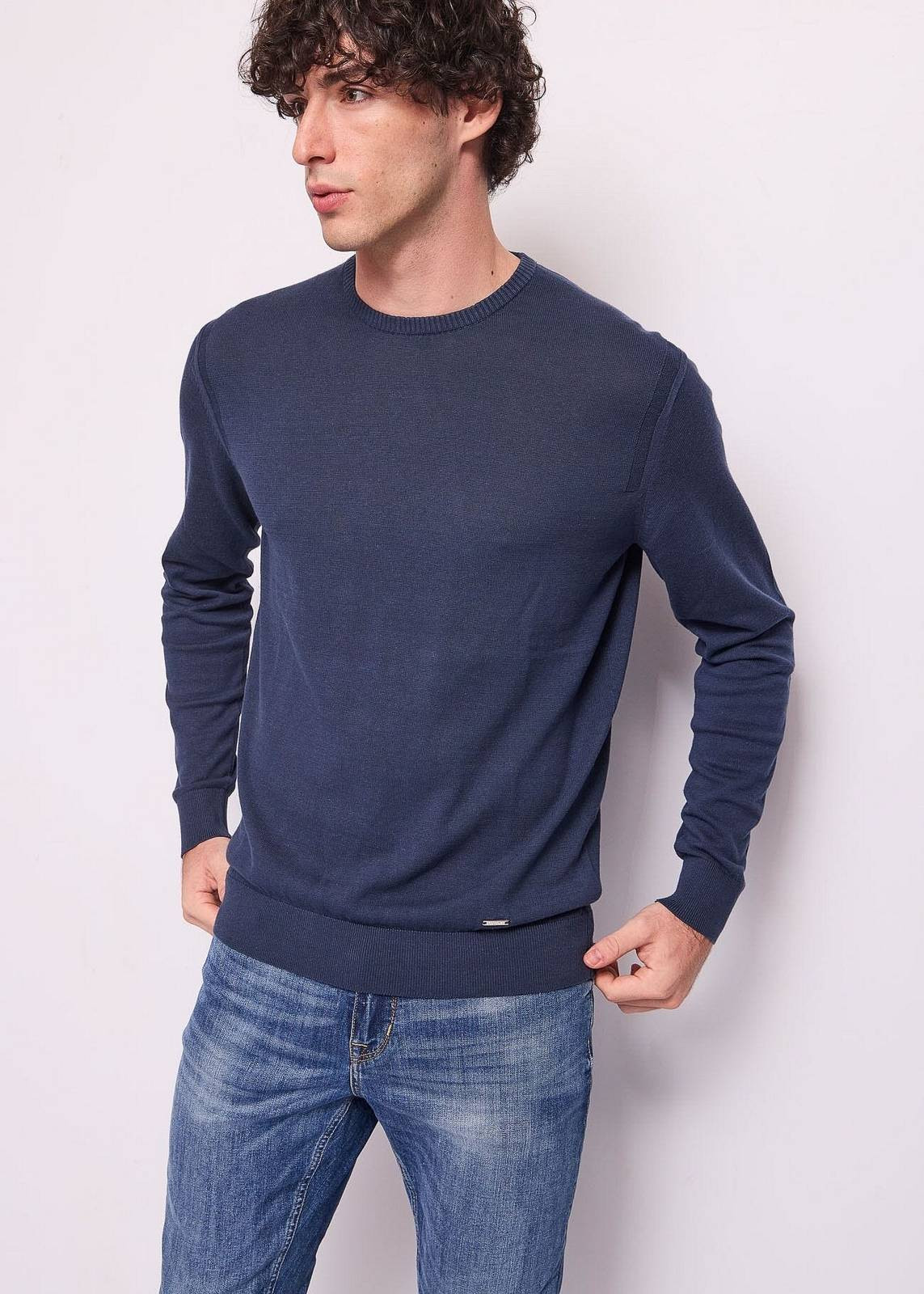 Рубашка Gaudi Rundhals Ml Blau - Größe из коллекции Herrenbekleidung Strick