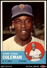 1963 Topps #27 Choo Choo Coleman Mets 7 - NM