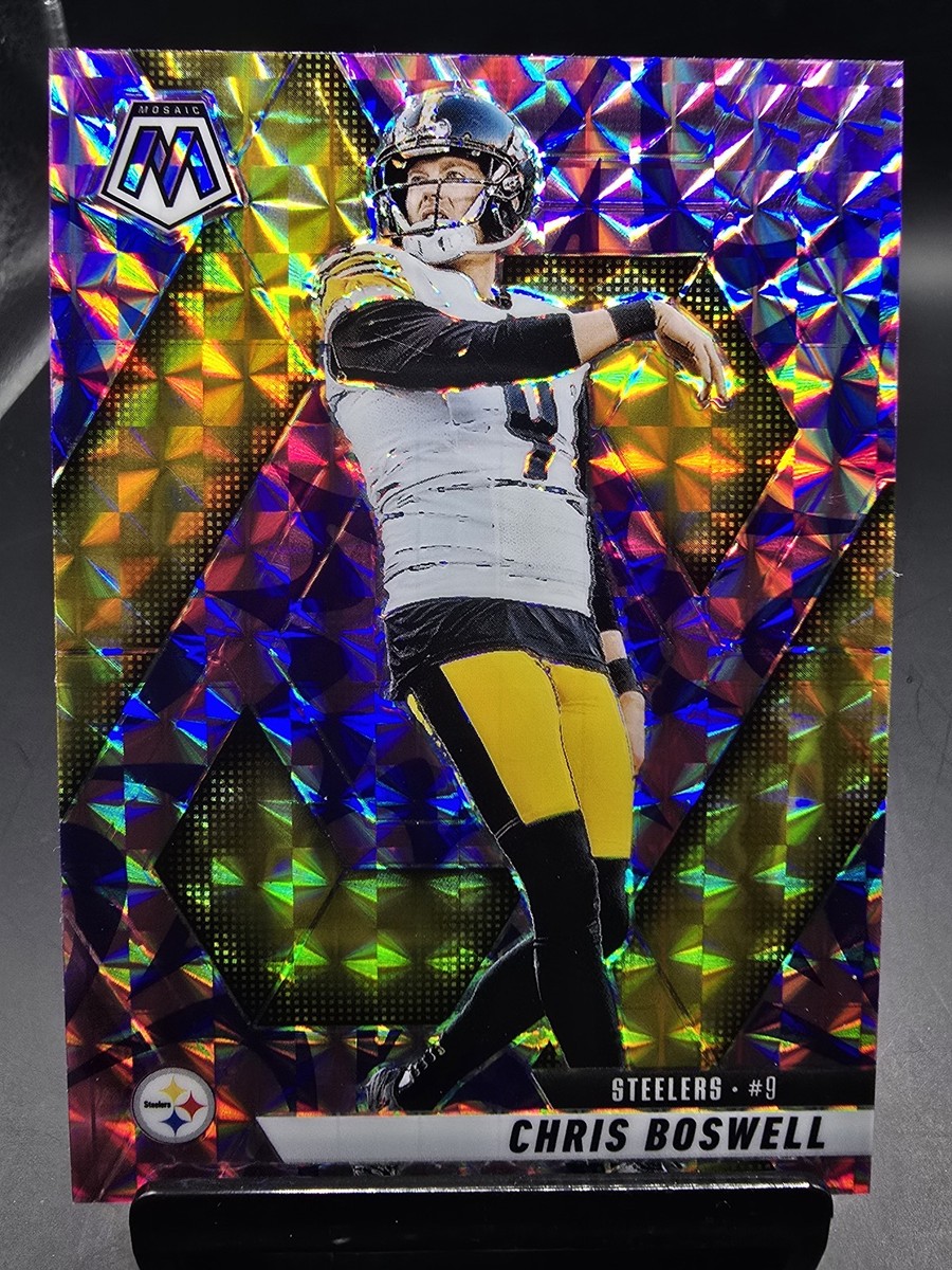 2025 Panini Mosaic #57 Chris Boswell Mosaic Reactive Purple Prizm