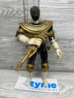 1996 Bandai Power Rangers Zeo Gold Ranger 8" inch Figure  Black golden vintage