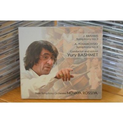 Yury Bashmet CD Brahms Symphony No 3 Tchaikovsky No 4 Novaya Rossiya Live New