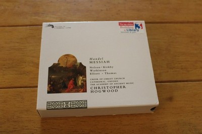 Handel CD Messiah Hogwood Foundling Hospital 1754 Oratorio LOiseau-Lyre 2 Disc