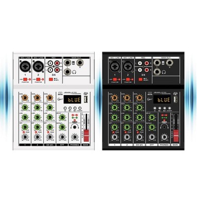 Studio-Audio-Mixer, 4-Kanal-Sound-Controller für Live-Auftritte, Anfänger,