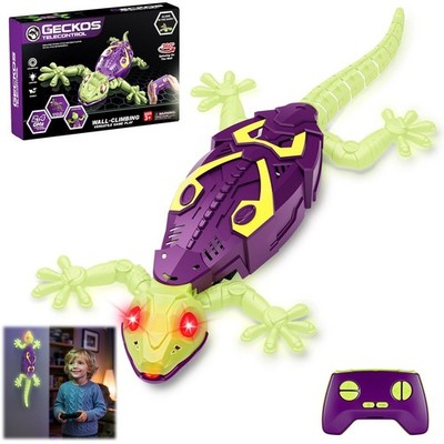 Glow in the Dark Wall Climbing Gecko Toy - RC Lizard for Kids 5-10, Fun Birthday