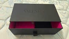 Authentic Valentino empty eyewear gift box with sunglasses cloth and cards