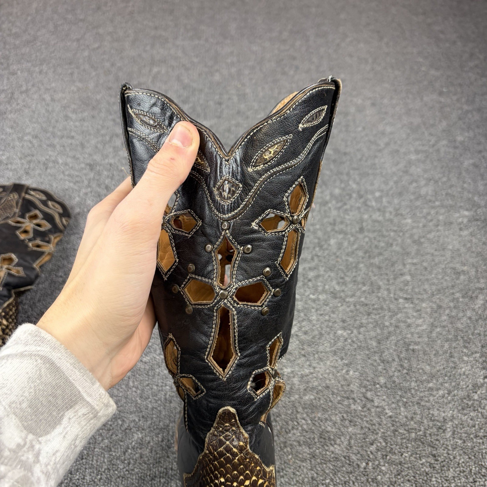 Ferrini Genuine Python Western Exotic Cowboy Boot… - image 11
