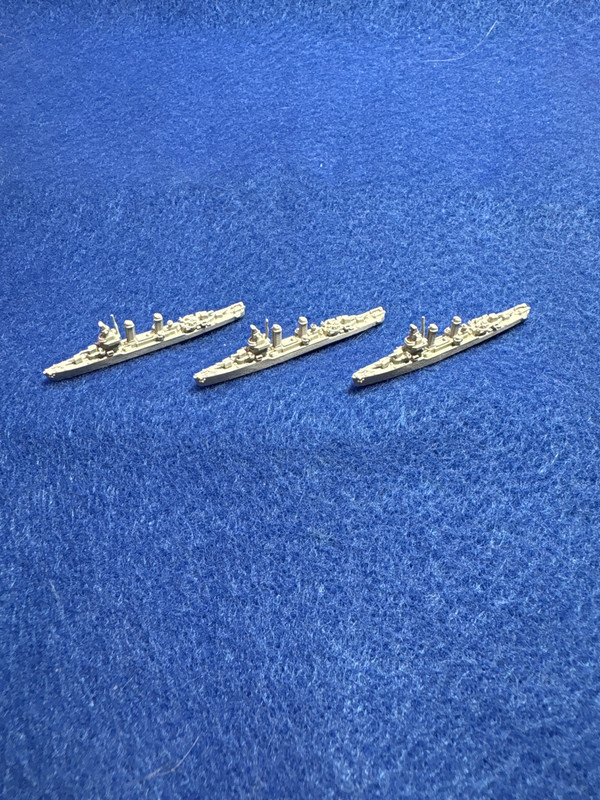 GHQ Micronauts WWII  1/2400, USS Benson Class DD, cleaned, assembled and primed