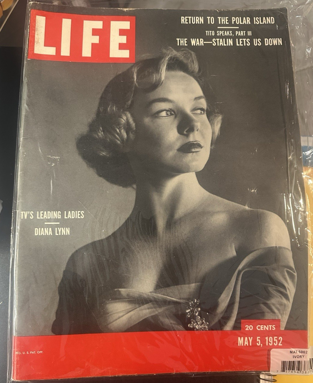 Vintage Life Magazine  May 5,1952 Tv's Leading Ladies Diane Lynn