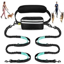 Hands Free Dog Leash Waist  Crossbody for Walking, No Pull Heavy Duty Bungee...