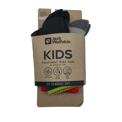Jack Wolfskin HIKE FUNC SOCK CL C K Socken Grau Größe 28 30