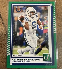2025 Panini Donruss - Anthony Richardson #93 Press Proof Green