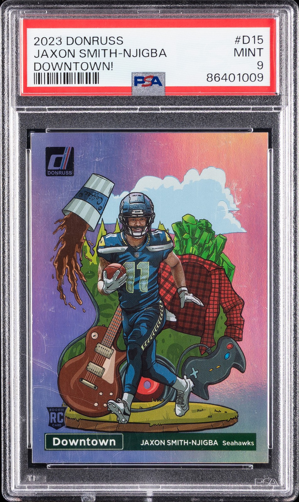 2023 PANINI DONRUSS DOWNTOWN! #D15 JAXON SMITH-NJIGBA PSA 9