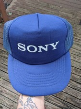 Vintage 80s Capital Recods Music Sony Promo Mesh Trucker Hat