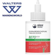 Bäder Threadlocker - B270 Eco High Strength | Fluorescent Green | 50ml Bottle